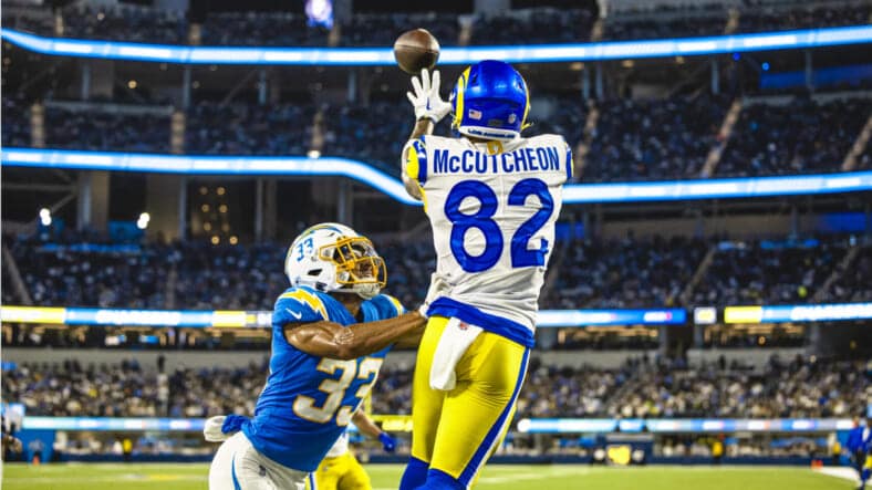 Rams Wide Receiver Lance McCutcheon Photo Credit: Brevin Townsell | LA Rams