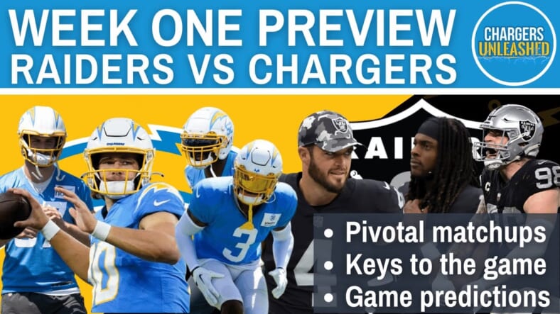 Chargers Vs Raiders Week One Preview  Storylines, Keys, Justin Herbert &  Exploiting Mismatches - LAFB Network