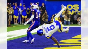 The Rams Cornerback Jalen Ramsey Struggled In Week One To Contain The Bills Photo Credit: Bill Wippert | Buffalo Bills