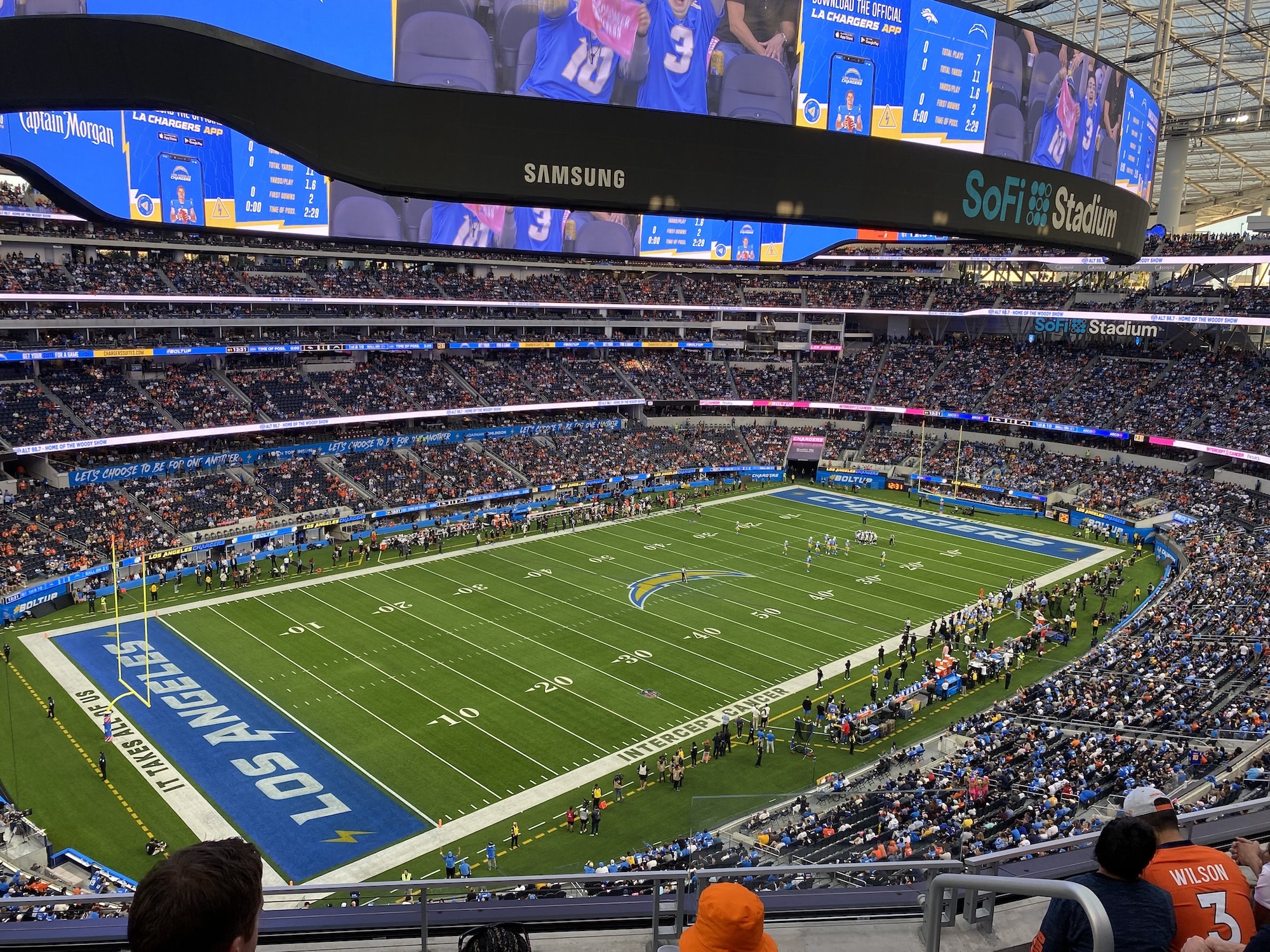 chargers at broncos 2022
