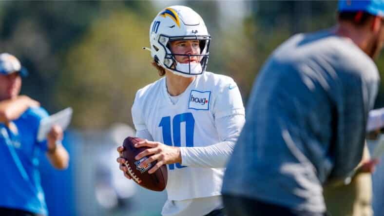 Los Angeles Chargers Quarterback Justin Herbert. Photo Credit: Mackenzie Hudson | Los Angeles Chargers