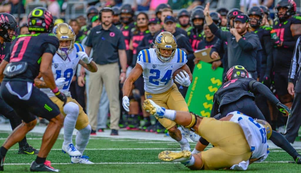 UCLA Bruins Running Back Zach Charbonnet. Photo Credit: Shayne Smith | UCLA Athletics