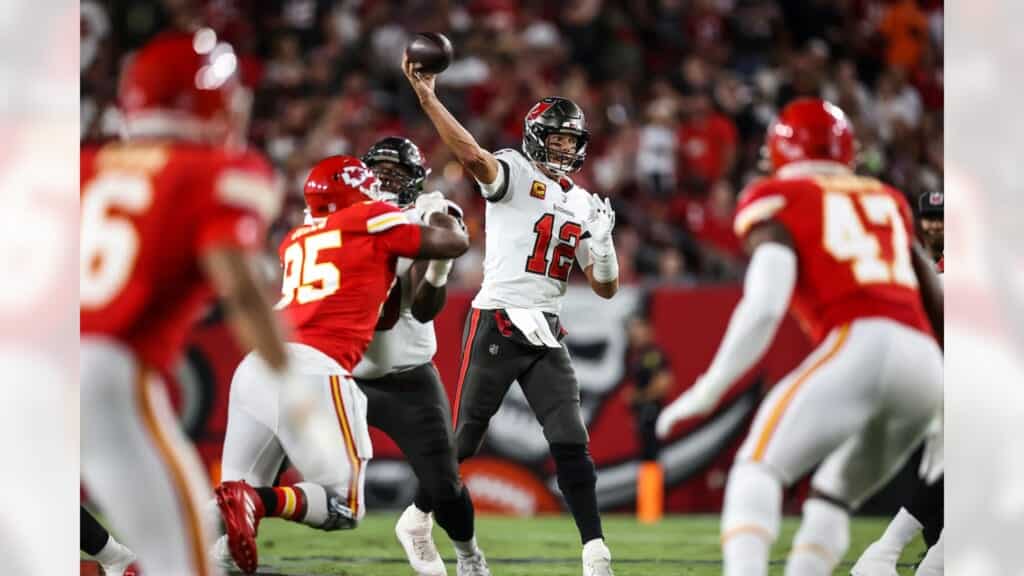 Fantasy Football Week 5 DFS Optimal Lineup 3 Tom Brady Will Score Big Fantasy Football Points Against The Falcons Photo Credit: Buccaneers.com