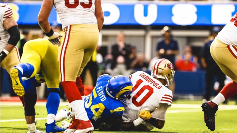 The Rams Fall Apart Against the Niners; Lose 14-31 1 Rams Outside Linebacker Leonard Floyd Photo Credit: Brevin Townsell | LA Rams