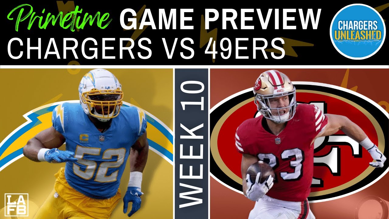 chargers vs 49ers today