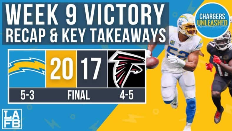 The Los Angeles Chargers defeated the Atlanta Falcons On Sunday. Chargers Unleashed | LAFB Network