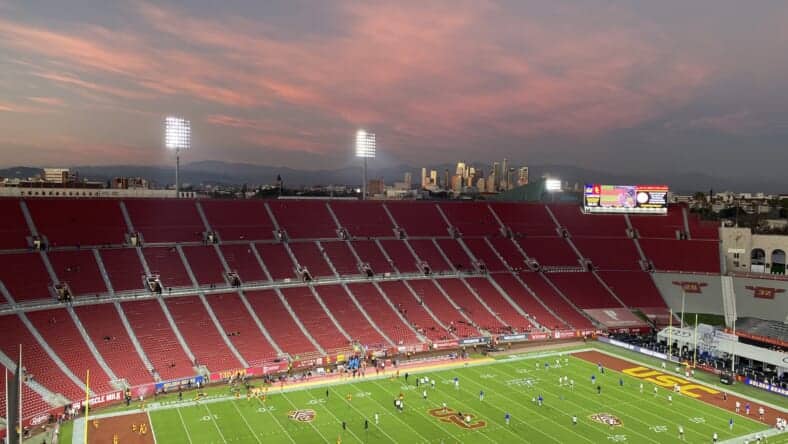 USC Trojans Vs CAL Bears LIVE Blog | Play Props And Win Prizes! 1 USC Trojans vs Cal Bears at the Coli. Photo Credit: Ryan Dyrud | LAFB Network