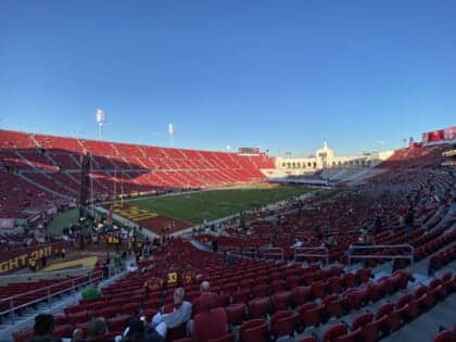 The USC Trojans Take On The Notre Dame Fighting Irish At The Coliseum. Photo Credit: Ryan Dyrud | LAFB Network