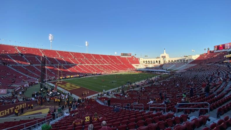 USC Dominates Notre Dame At The Coli: By The Numbers 1 The USC Trojans Take On The Notre Dame Fighting Irish At The Coliseum. Photo Credit: Ryan Dyrud | LAFB Network