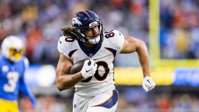 Fantasy Football Week 10 DFS Optimal Lineup 1 Former UCLA Bruin Greg Dulcich Is A Fantasy Football Steal This Week Photo Credit: Gabriel Christus | Denver Broncos