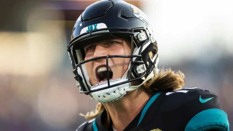 Trevor Lawrence is heating up. Pick him up off the waiver wire to score big! Photo Credit: James Gilbert | Jacksonville Jaguars