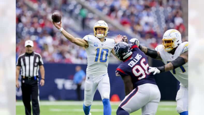 Los Angeles Chargers Quarterback Justin Herbert Photo Credit Mike Nowak | Los Angeles Chargers