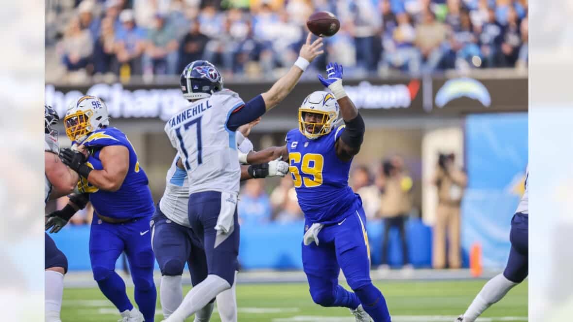 Chargers Defensive Lineman Sebastian Joseph-Day Photo Credit: Mike Nowak | Los Angeles Chargers