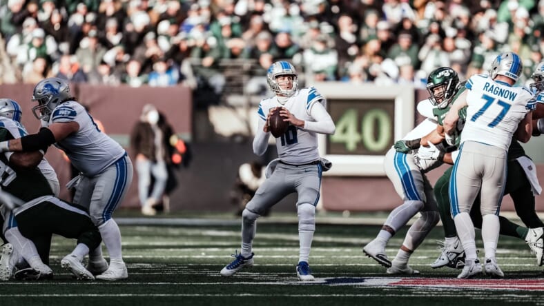 Pick Up Jared Goff off waiver wires to score big in fantasy leagues Photo Credit: Jeff Nguyen | Detroit Lions