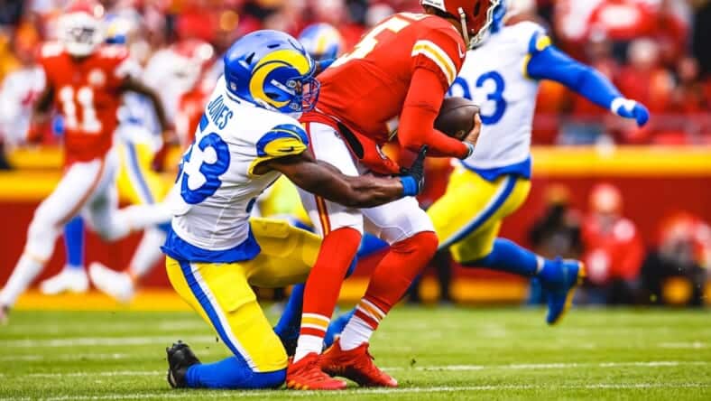 Rams Linebacker Ernest Jones Photo Credit: Brevin Townsell | LA Rams