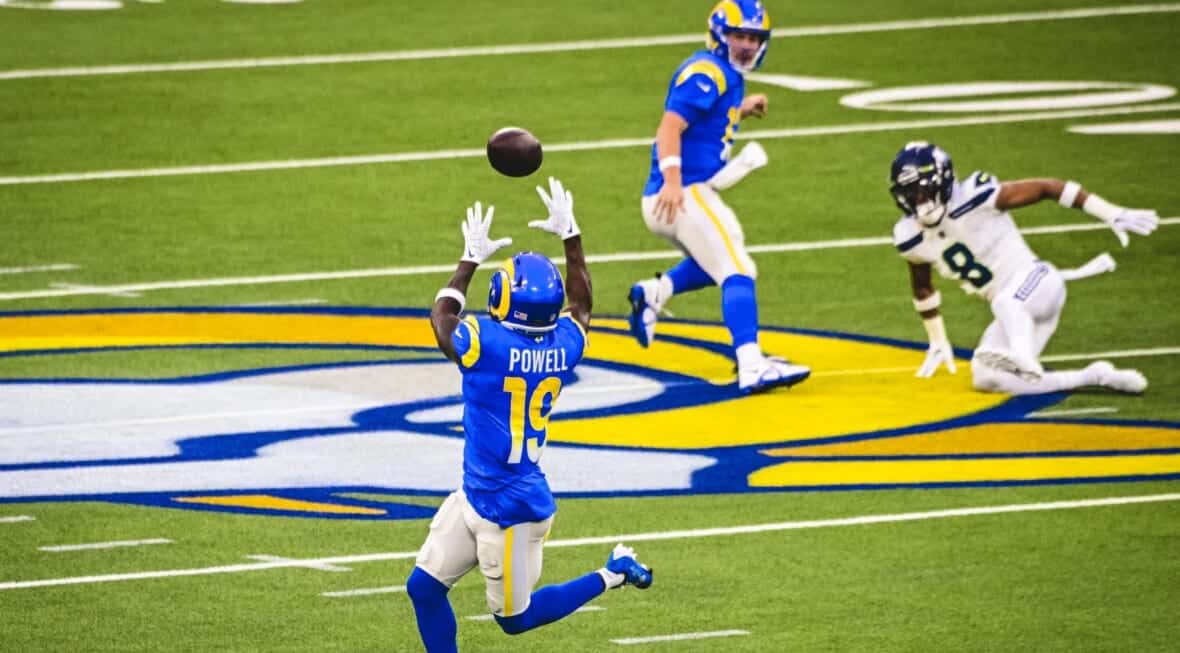 Los Angeles Rams Wide Receiver Brandon Powell Photo Credit: Carrie Giordano
