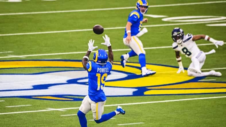 Los Angeles Rams Wide Receiver Brandon Powell Photo Credit: Carrie Giordano