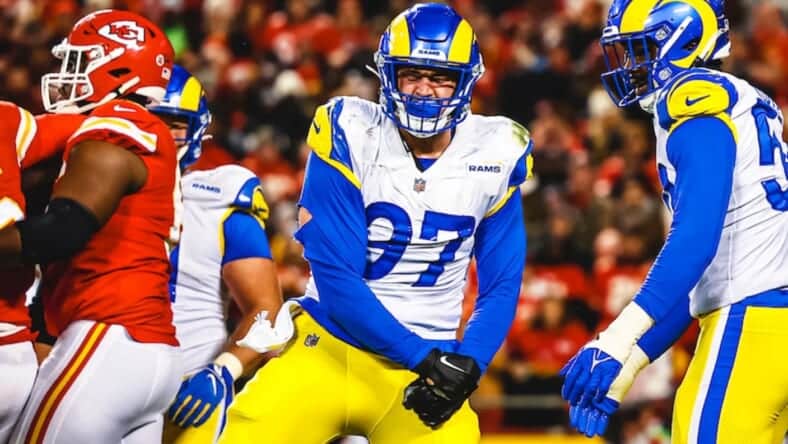 Rams Defensive Lineman Michael Hoecht Photo Credit: Brevin Townsell | LA Rams