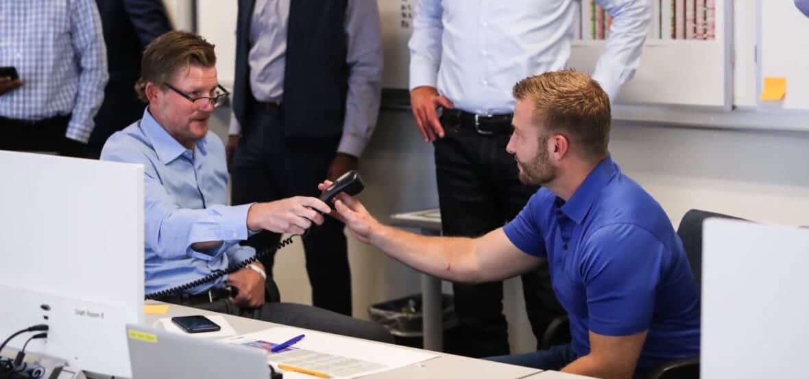 Les Snead and Sean McVay make the Rams draft picks Photo Credit: Will Navarro | Rams |