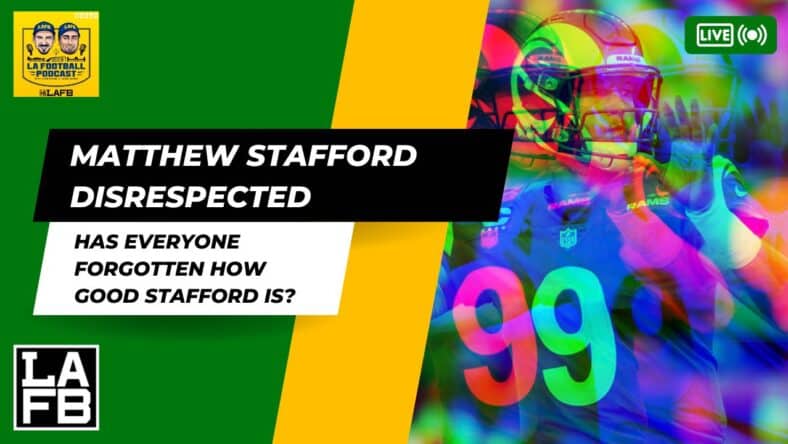 Why Is Matthew Stafford Being So Disrespected?? Plus, Rams Hire New Coaches, Raheem Morris Stays Put 1 Why is Matthew Stafford so disrespected around the league? How does he nationally rank so low in QB Rankings? We discuss and defend our QB1!