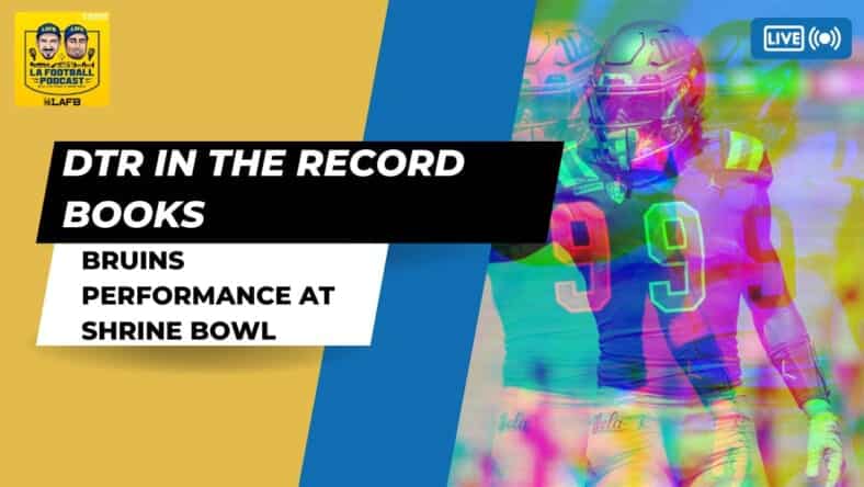 WATCH: Stat Correction Gives DTR The UCLA Passing Record | How Did The Bruins Look At The Shrine Bowl? 1 It's been over 1 month, but a recent stat correction for the Sun Bowl has officially given Dorian Thompson-Robinson the all-time passing record at UCLA. Our thoughts on the achievement.