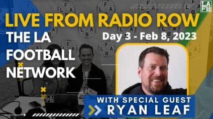 Ryan Leaf Talks Kellen Moore To The Chargers | Offensive Line Continuity For The Rams 4 Ryan Leaf joined the guys on Radio Row to talk about the Chargers hire of Kellen Moore and what that means for Justin Herbert. Plus some Rams talk about the offensive line and how important continuity is.
