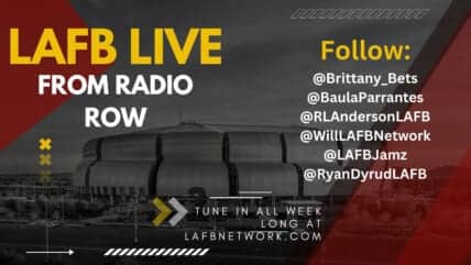 Every LAFB Interview From Super Bowl Week On Radio Row In Phoenix 1 The LAFB Crew is LIVE on Radio Row in Phoenix, AZ all week long! Join Brittany Bets, Paula B, Skinny T, Dirty Chai Decker, Ryan Dyrud, and Jamal Madni for great content. Here is the Tuesday Intro show to kick off the week!