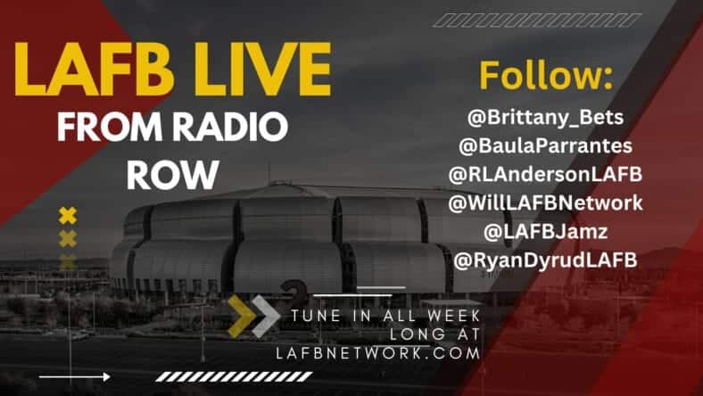 Live From Radio Row In Phoenix Arizona | Intro Show With The Crew 1 The LAFB Crew is LIVE on Radio Row in Phoenix, AZ all week long! Join Brittany Bets, Paula B, Skinny T, Dirty Chai Decker, Ryan Dyrud, and Jamal Madni for great content. Here is the Tuesday Intro show to kick off the week!
