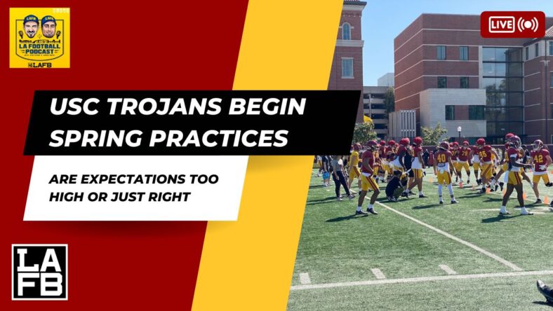 The USC Trojans football program began Spring Practices this past week. What is the vibe like around the program now that they have taken the field again?