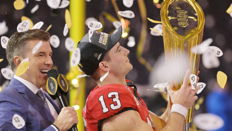 Who is Stetson Bennett, And What Does His Future With The Rams Have In-Store? 3 NCAA Football: CFP National Championship-Texas Christian at Georgia