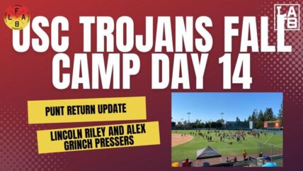 USC Trojans Fall Camp - Day 14 Update - Coach Lincoln Riley And Alex Grinch Press Conference 8 USC Trojans Fall Camp - Day 14 Update - Coach Lincoln Riley And Alex Grinch Press Conference