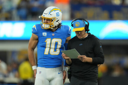 The Los Angeles Chargers Offense Is Broken. Kellen Moore Or Justin Herbert More To Blame? 1 NFL: Chicago Bears at Los Angeles Chargers
