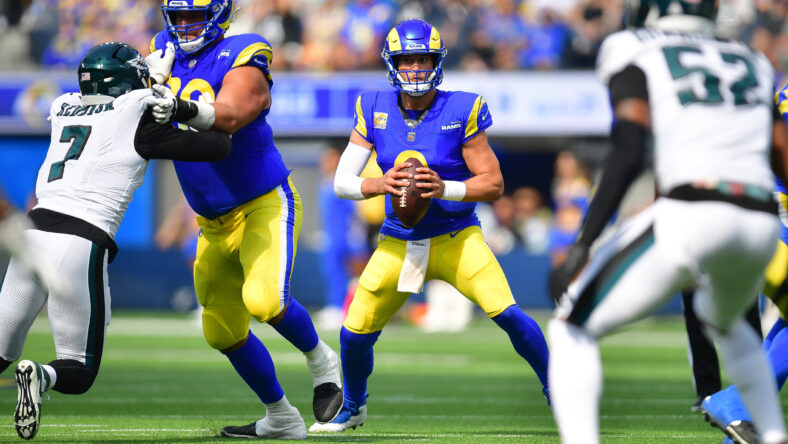 Los Angeles Rams Right Tackle, Rob Havenstein Questionable To Return Vs Ravens 3 NFL: Philadelphia Eagles at Los Angeles Rams