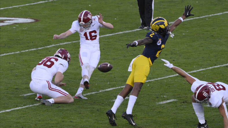 4 Los Angeles Rams Kicker Options For 2024, Including Free Agency And NFL Draft 8 NCAA Football: Rose Bowl-Alabama at Michigan