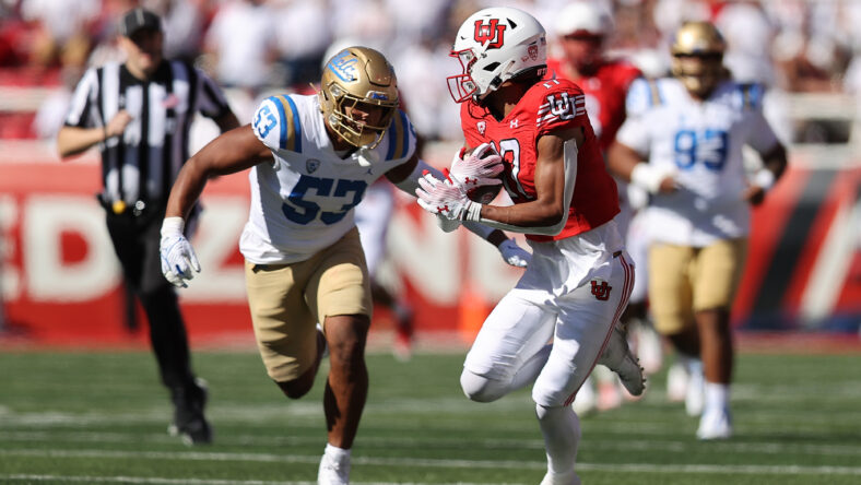 Darius Muasau NFL Draft Profile, Middle Linebacker 5 NCAA Football: UCLA at Utah
