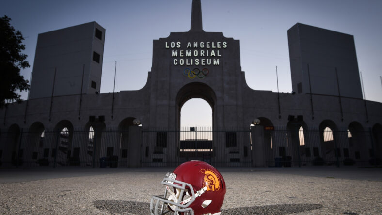 NFL: Los Angeles Coliseum Views USC Football