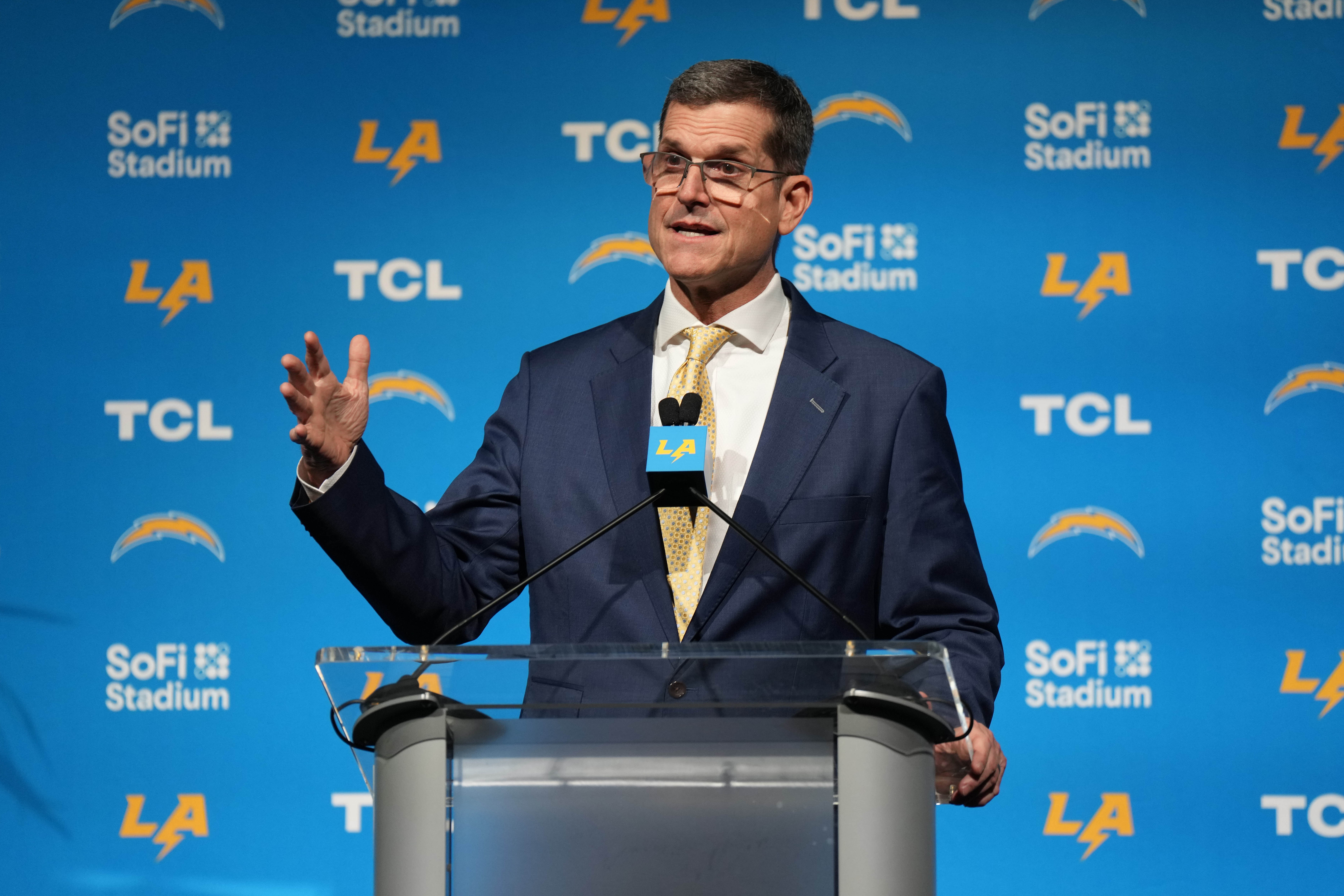 NFL: Los Angeles Chargers-Head Coach Jim Harbaugh Introductory Press Conference