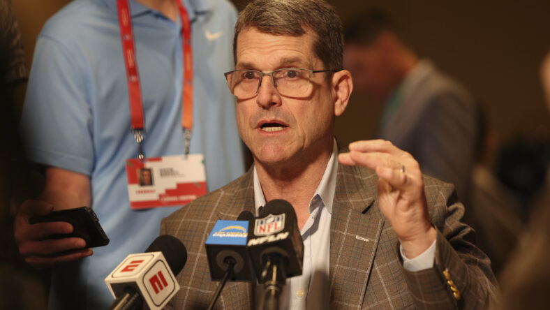 NFL execs think Los Angeles Chargers’ Jim Harbaugh is using wild tactics to influence 2024 NFL Draft