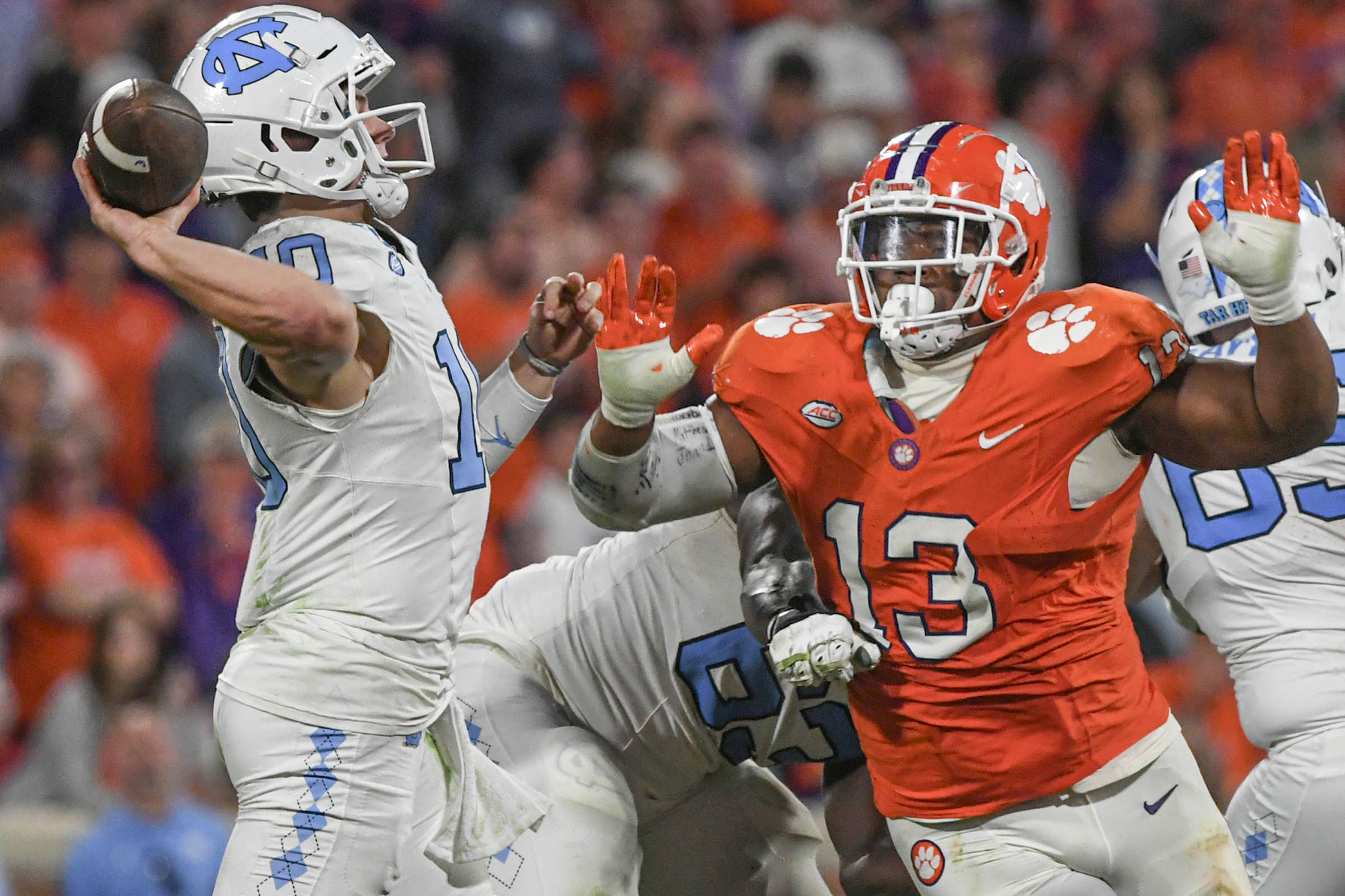 NCAA Football: North Carolina at Clemson