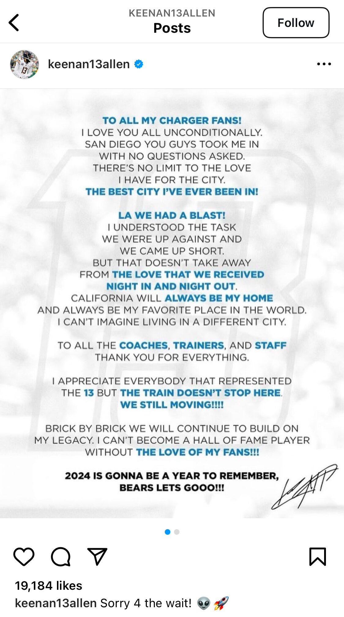 Keenan Allen Posts Heartfelt Goodbye To Los Angeles Chargers Fans 3 Keenan Allen Goodbye