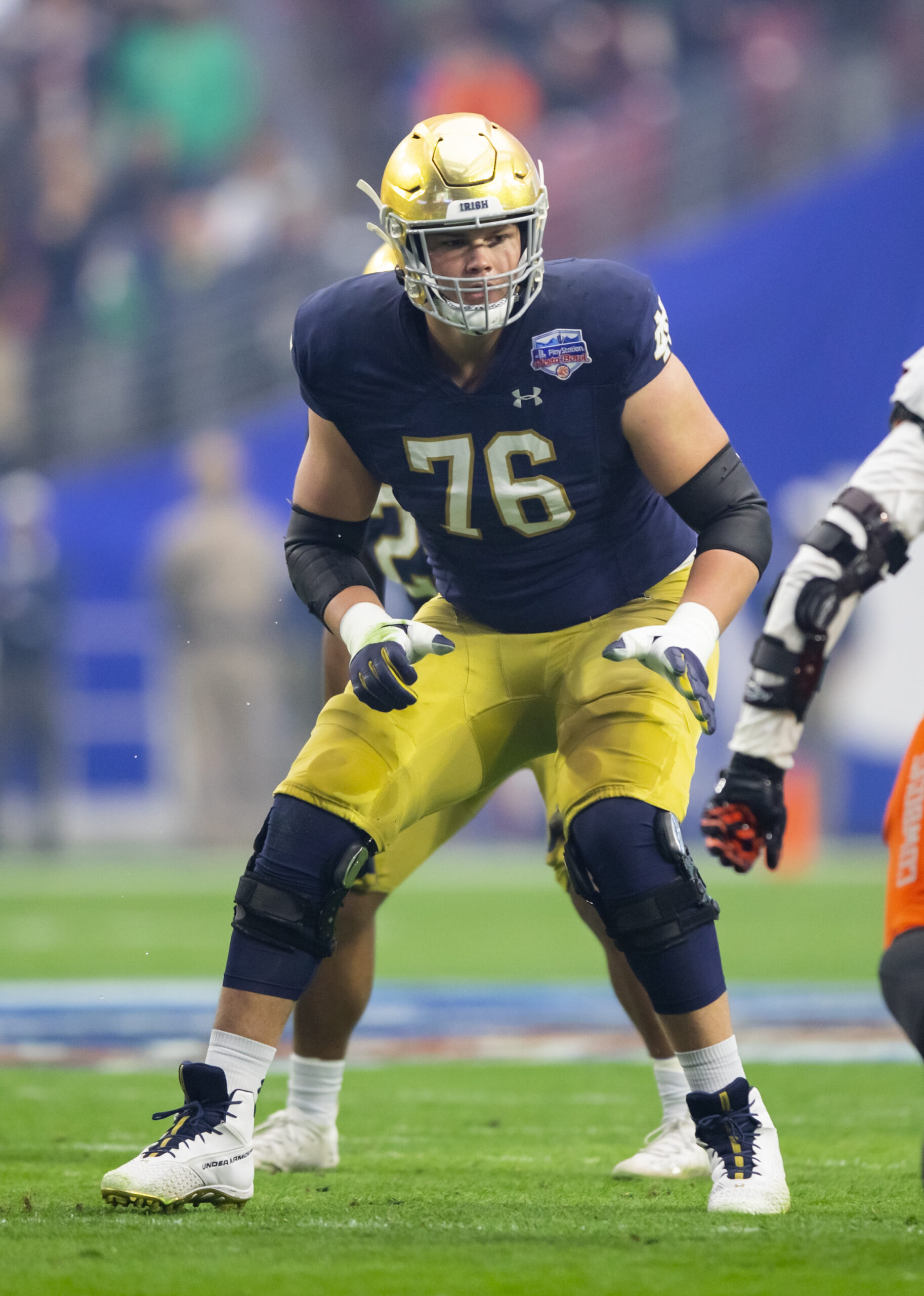 Los Angeles Chargers Smitten with Joe Alt: Team Rejected "Great Offer" to Stay at Pick 5, Says GM 5 NCAA Football: Fiesta Bowl-Oklahoma State at Notre Dame