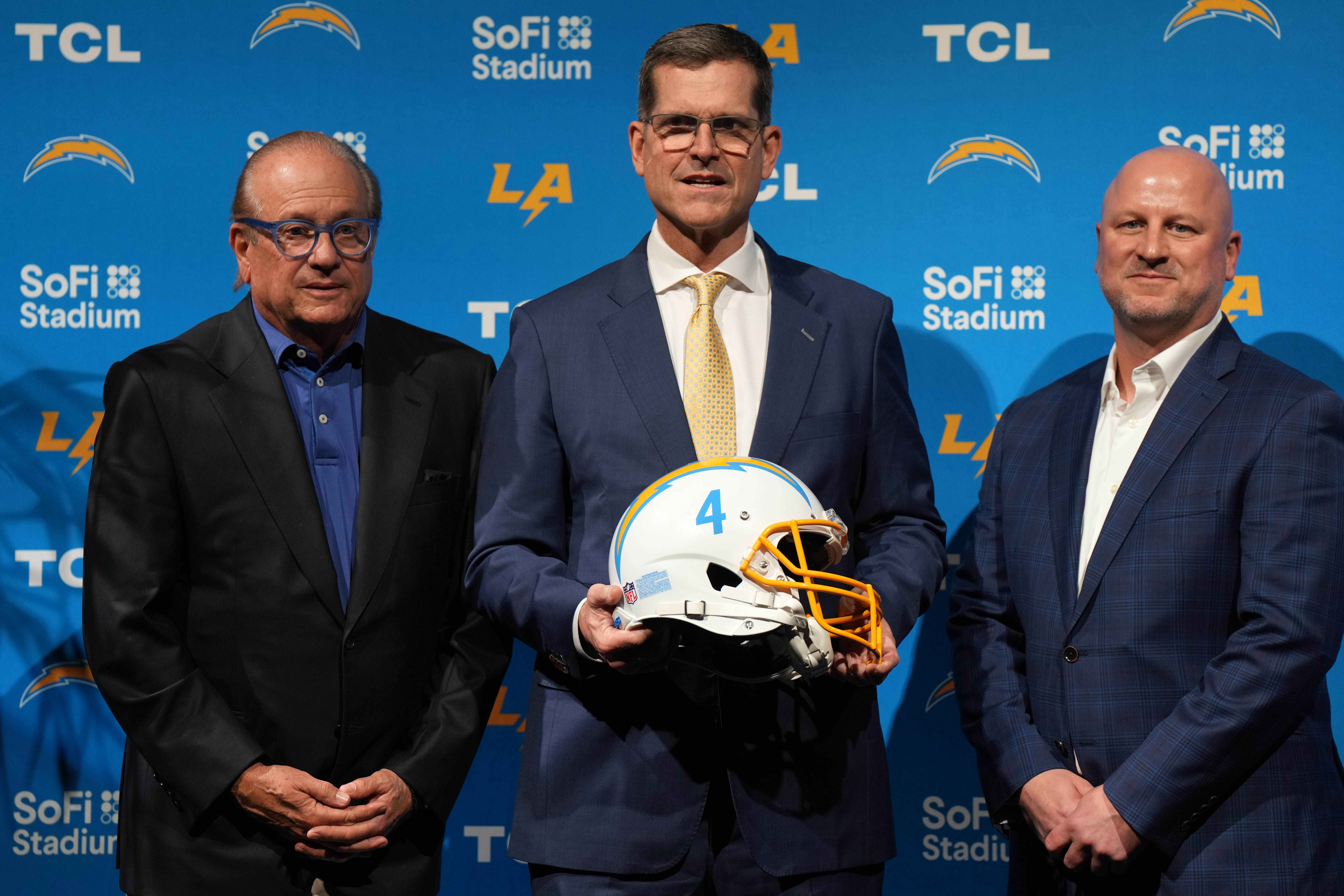 Los Angeles Chargers GM Joe Hortiz Harshly Underrated in New Power Rankings 3 NFL: Los Angeles Chargers-Head Coach Jim Harbaugh Introductory Press Conference