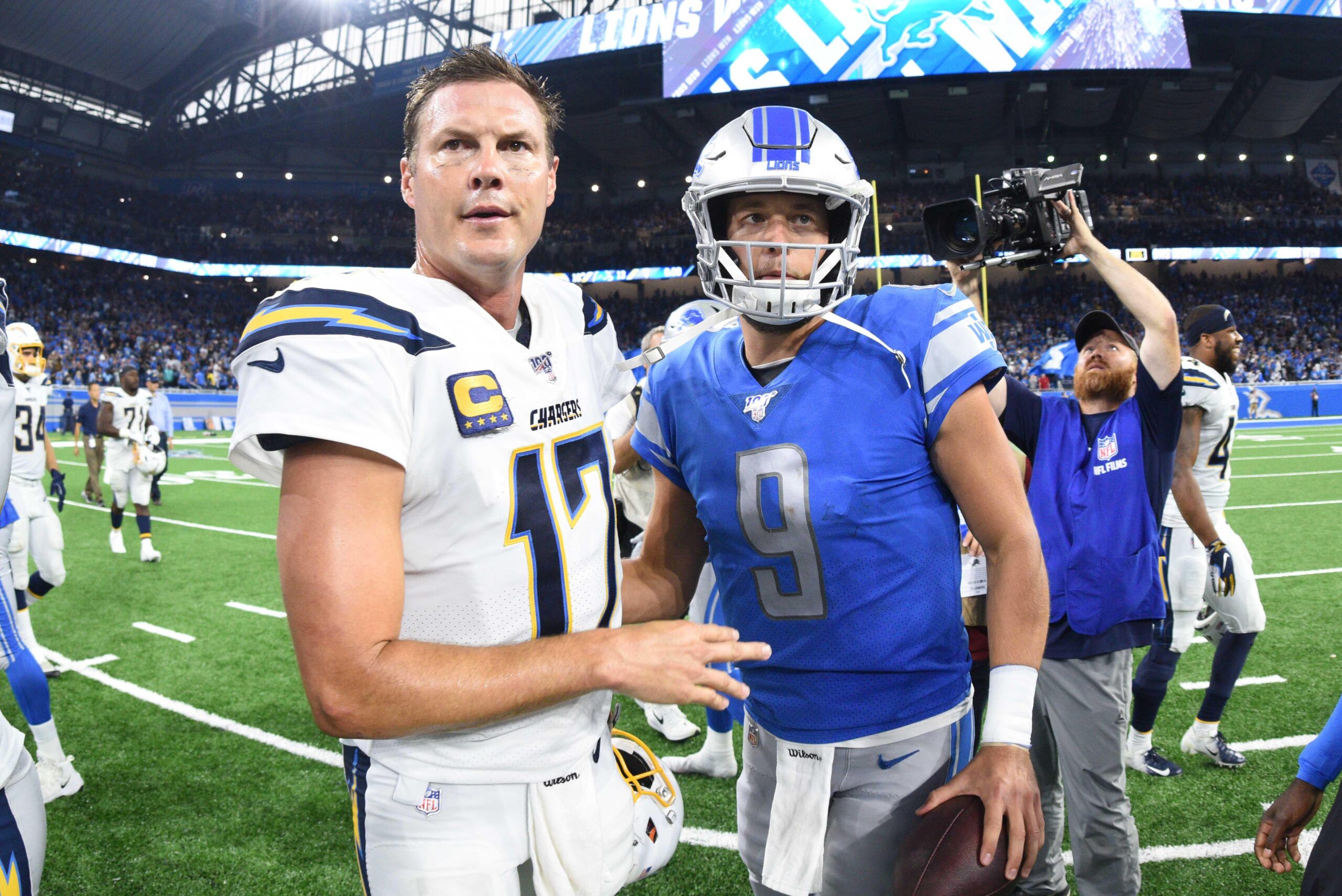 Matthew Stafford vs. Justin Herbert: Who's the Better QB According to New Top 40 Rankings? 4 NFL: Los Angeles Chargers at Detroit Lions