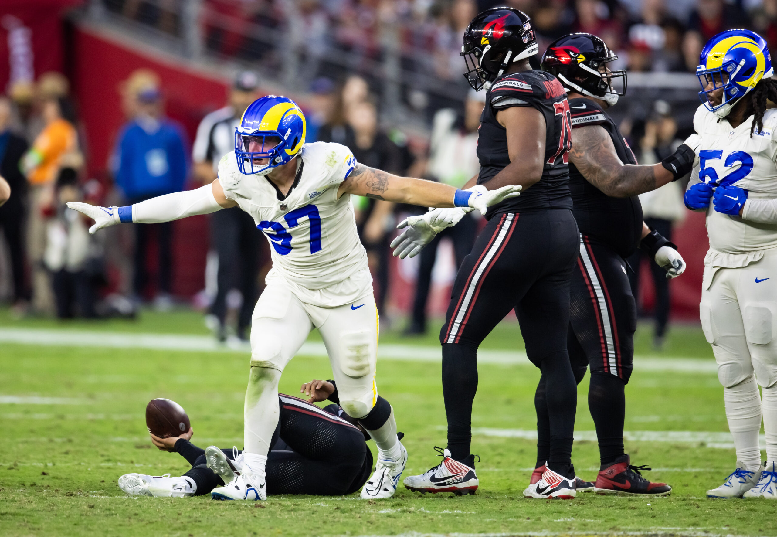 Defensive Guru Predicts Unexpected Los Angeles Rams DL to Ignite Pass Rush 4 NFL: Los Angeles Rams at Arizona Cardinals