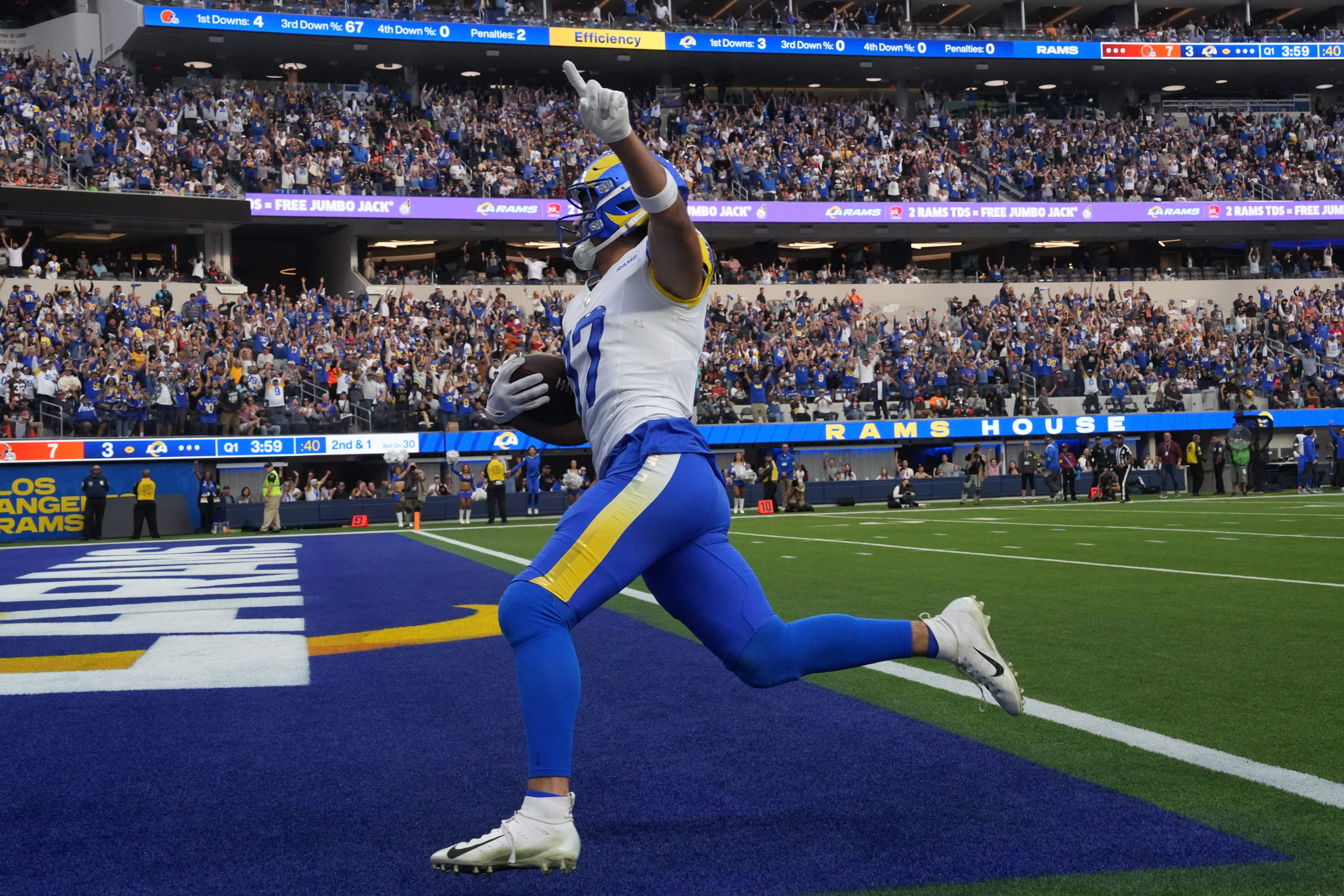 Puka Nacua Could Break Justin Jefferson's Huge NFL Record in 2024 4 NFL: Cleveland Browns at Los Angeles Rams
