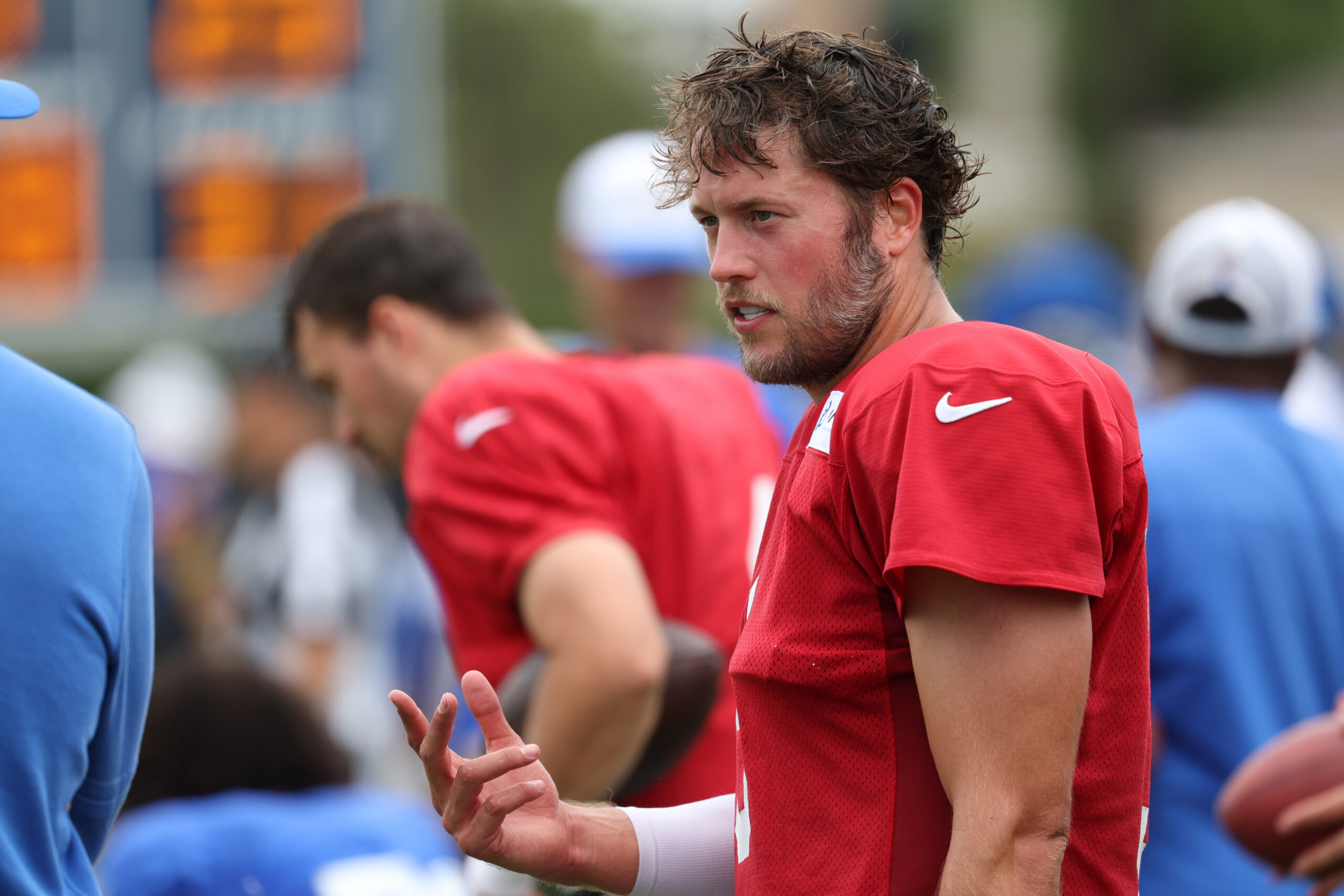 McVay: "Arrow Pointing Up," But Matthew Stafford Still Limited for 3rd Straight Practice 5 NFL: Matthew Stafford at Los Angeles Rams Training Camp