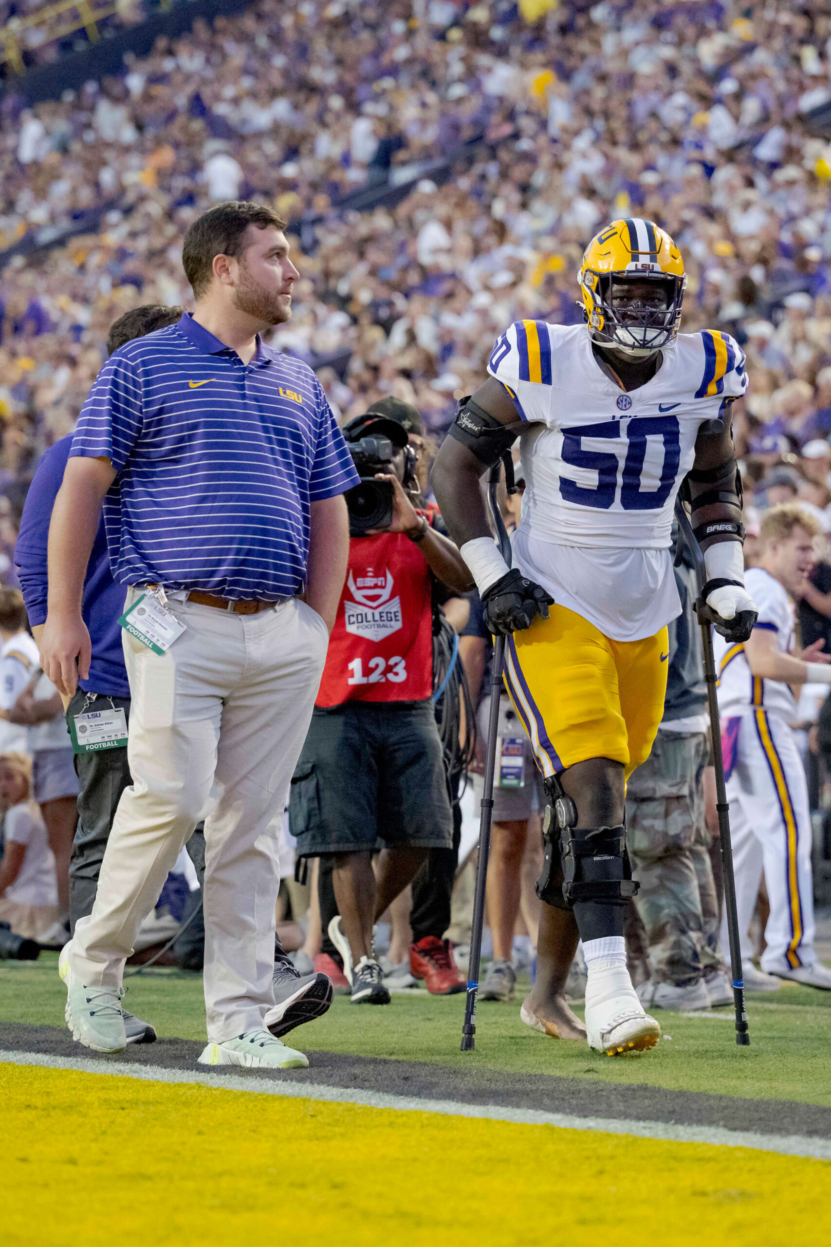 Top LSU Tigers Lineman Injured In 1st Quarter Vs. UCLA Bruins 4 NCAA Football: Auburn at LSU Tigers