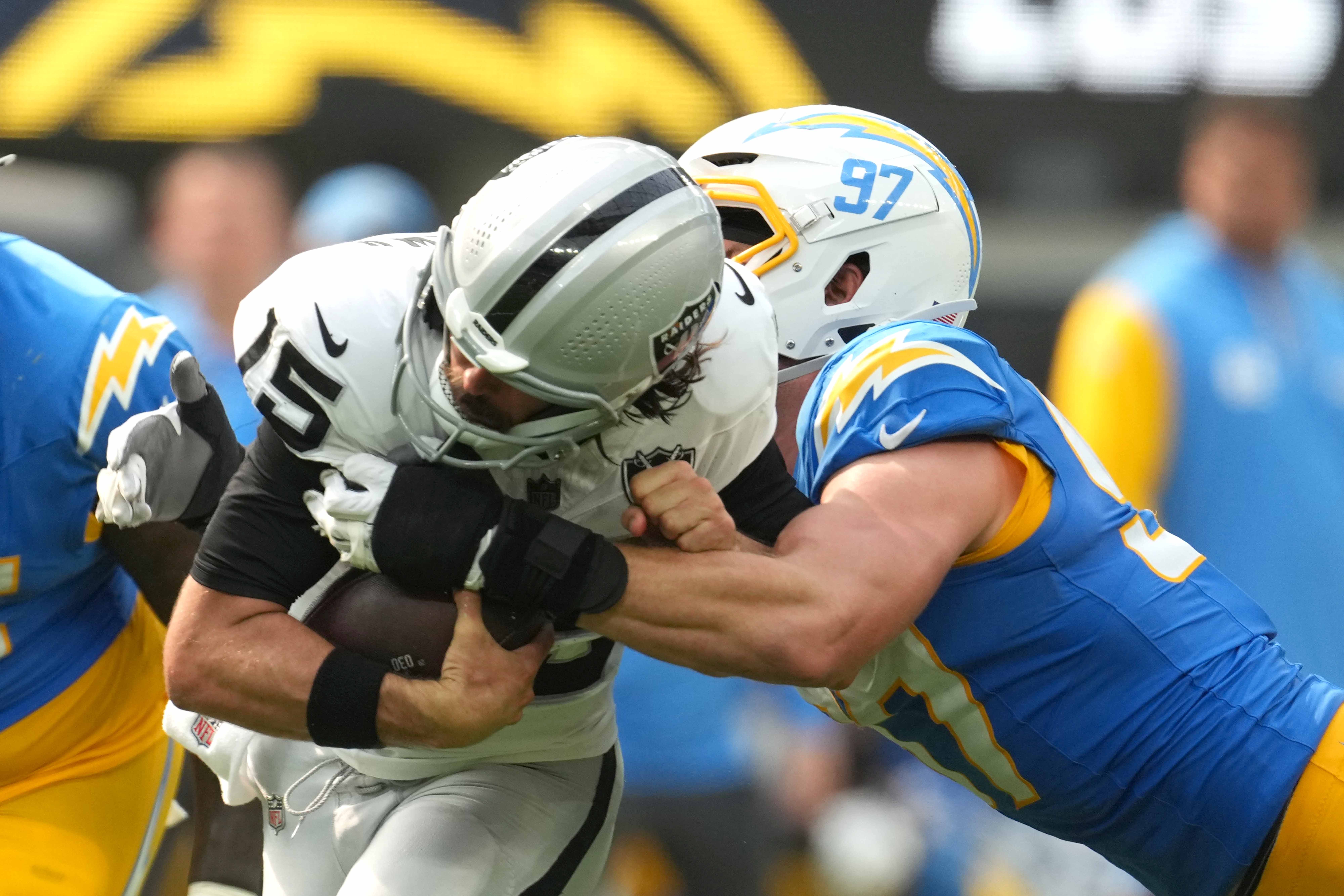 Chargers Defender Shocked By Raiders Brutal 4th Down Decision 3 NFL: Las Vegas Raiders at Los Angeles Chargers