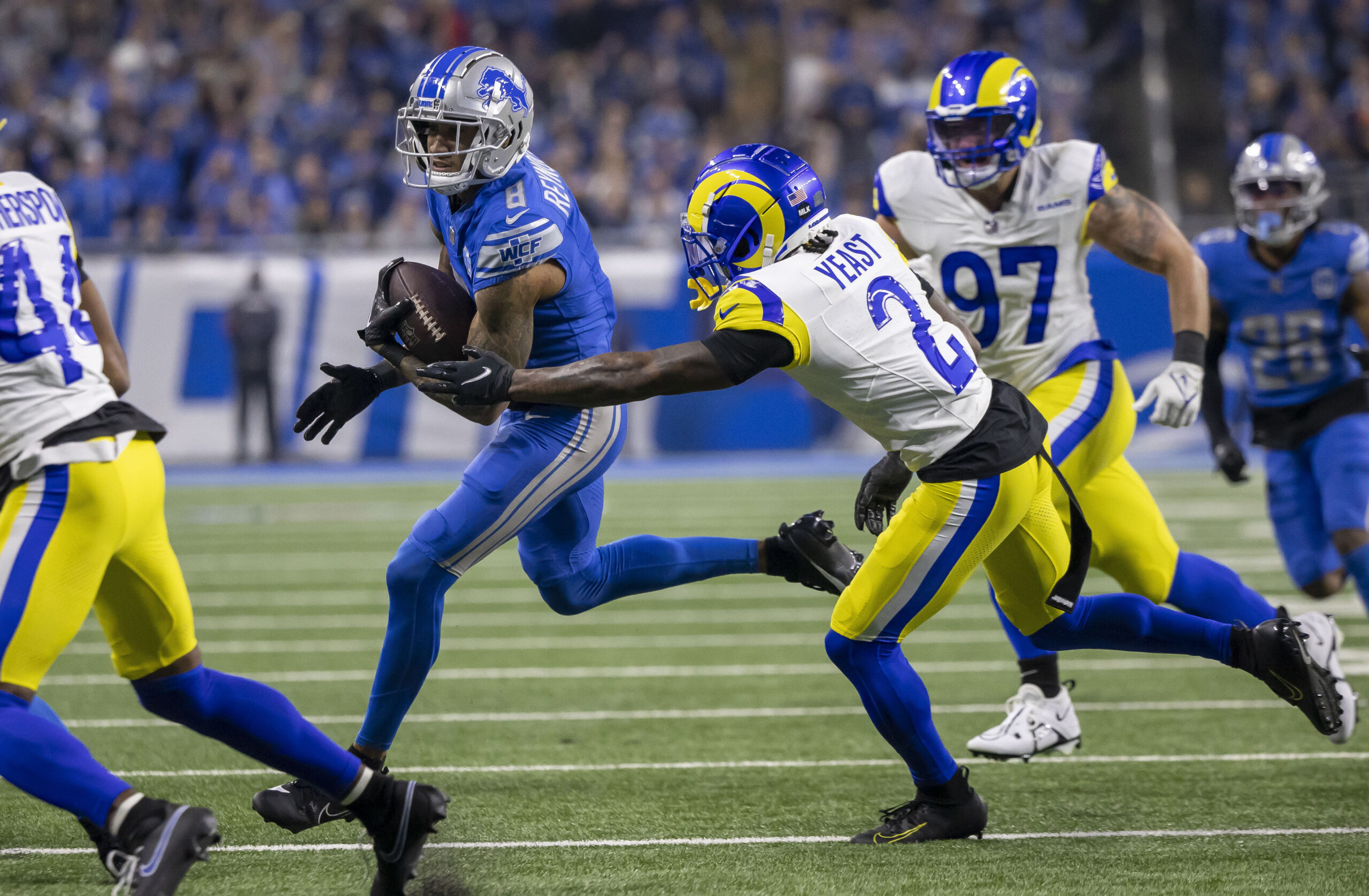 Rams Cut Former Starting Defensive Back, Replace Him With Rookie Undrafted CB 4 NFL: NFC Wild Card Round-Los Angeles Rams at Detroit Lions