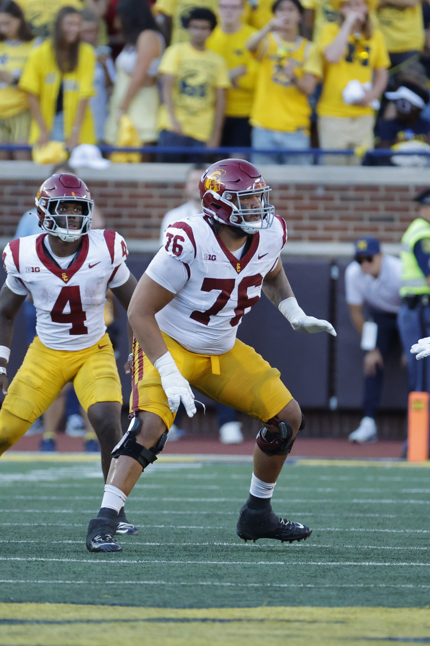 Can Lincoln Riley Save Josh Henson And The USC Trojans Offensive Line Against Penn State? 4 NCAA Football: Southern California at Michigan | USC Trojans Offensive Lineman Mason Murphy